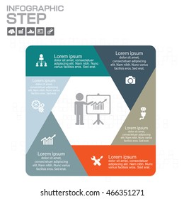 Template for your business presentation with text areas