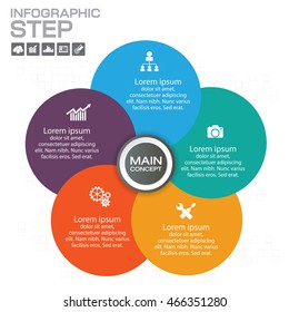 Template for your business presentation with text areas