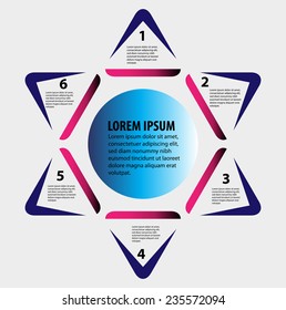 Template for your business presentation, vector illustration