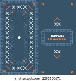 Vorlage für Ihr Design mit abstrakten geometrischen Formen für Verpackung, Banner, Flyer und Print Design. Werkstückstück für Ihr Design.	
