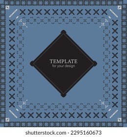 Template for your design with absract geometric shapes for packing, banner, flyer and print design. Workpiece for your design.	
