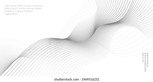 A template for your design with abstract waves from the dots. Space for your text. Vector illustration for presentations, brochures, booklets, print advertising, website banners, flyers, magazine.