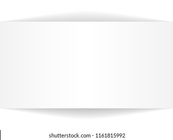 template for your design. a blank sheet with drop shadow on white background. Space for text. Vector illustration.