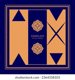Template for your design can be used for backgrounds, motifs, textile, wallpapers, fabrics, gift wrapping, templates. Vector