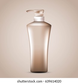 Template for your design. Cosmetic Bottle. Vector illustration
