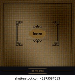 Template for your design for packaging, boxes, banner and print design. Vector. Old Russian style.