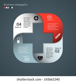 Template For Your Medical Presentation With Text Areas (info Graphic)