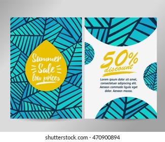 Templates with abstract background texture with hand-drawn lines. Vector background. Color flat. Place for your text.