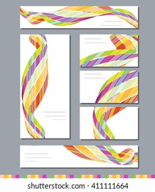 Templates with abstract elements for branding and identity. For modern design, announcements,  posters, advertisement.