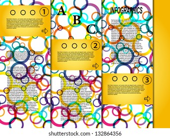 Templates with abstraction. informational graphics