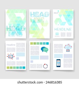 Templates. Applications and Infographic Concept. Flyer, Brochure Design Modern user interface (ux, ui) screen template for mobile smart phone or web site. Transparent  material design ui with icons.