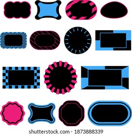 Plantillas de banners. Gran conjunto de elementos de diseño para texto. Puede ser utilizado para la venta