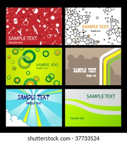 Templates of business cards. Vector.
