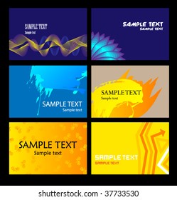 Templates of business cards. Vector.