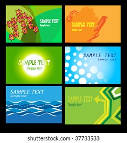 Templates of business cards. Vector.