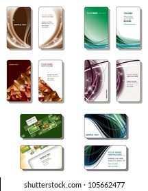 Templates. Business Cards. Vector Eps10.