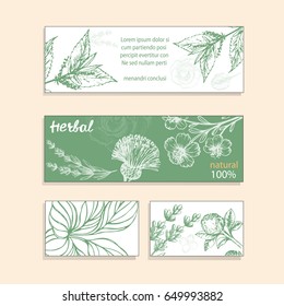 templates card with flowers