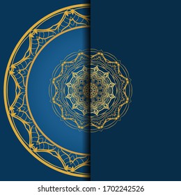 Tarjeta De Plantillas Con Diseño Mandala. Salud, Viajero. Ilustración vectorial. 