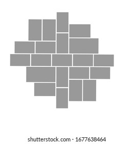 Templates collage eighteen frames photos parts, picture or illustration. Vector frames. Board and branding Presentation. Creative theme. Moodboard. 18 photos. Poster frame mockup. Collage concept