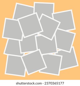 Templates collage fourteen frames photos parts, picture or illustration. Vector frames. Board and branding Presentation. Creative theme.14 photos.