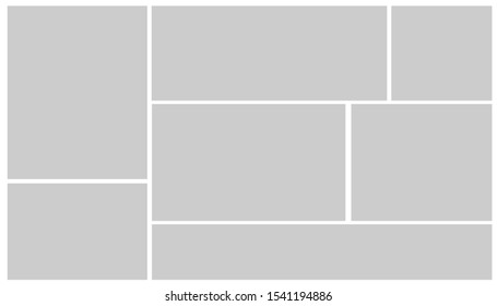 Templates collage frames for photo or illustration.  Vector frames. Board and branding Presentation. 