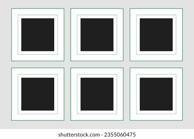 Templates collage frames for photo or illustration. Vector, new collections.