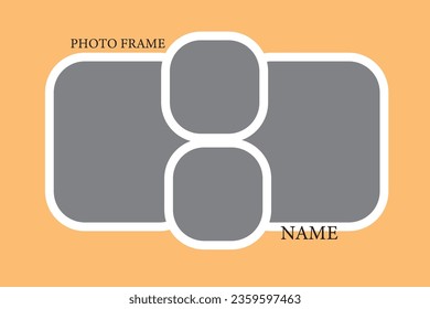 Templates collage frames for photo or illustration. Vector, new collections 