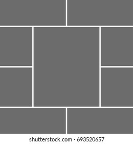 Templates collage frames for photo or illustration. Vector