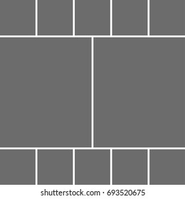 Templates collage frames for photo or illustration. Vector