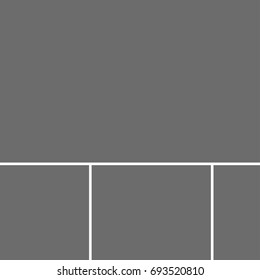Templates collage frames for photo or illustration. Vector