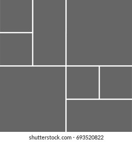 Templates collage frames for photo or illustration. Vector