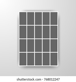 Templates collage frames for photo or illustration. Vector.