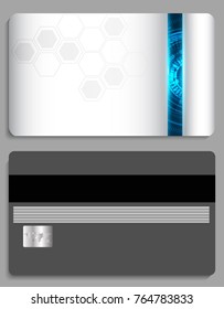Templates of credit cards design background,vector