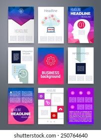 Templates. Design Set of Web, Mail, Brochures. Mobile, Technology, and Infographic Concept. Modern flat and line icons. SaaS, web app design template. Mobile interface. UI template. Web UI app design.