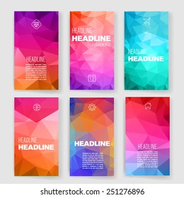 Templates. Design Set of Web, Mail, Brochures. Mobile, Technology, App and Infographic Concept. 