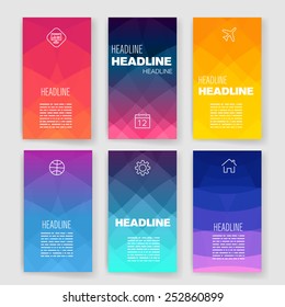 Templates. Design Set of Web, Mail, Brochures. Mobile, Technology, and Infographic Concept. Modern flat and line icons. SaaS, web app design template. Mobile interface. UI template. Web UI app design.