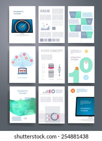 Templates. Design Set of Web, Mail, Brochures. Mobile, Technology, and Infographic Concept.  SaaS, web app design template. Mobile interface. UI template. Web UI app design.