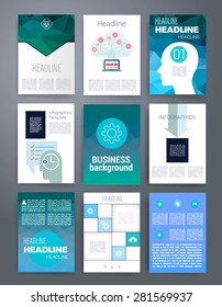 Plantillas. Conjunto de diseño de Web, correo, folletos. Móvil, Tecnología y concepto de infografía. Iconos planos y de línea modernos. , Plantilla de diseño App de Web. Interfaz móvil. PLANTILLA UI. Diseño de App de interfaz de usuario de Web.