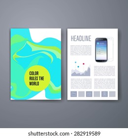 Templates. Design Set of Web, Mail, Brochures. Mobile, Technology, and Infographic Concept. Modern flat and line icons. SaaS, web app design template. Mobile interface. UI template. Web UI app design.