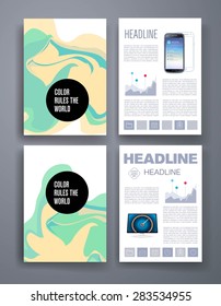 Templates. Design Set of Web, Mail, Brochures. Mobile, Technology, and Infographic Concept. Modern flat and line icons. SaaS, web app design template. Mobile interface. UI template. Web UI app design.