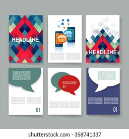 Templates. Design Set of Web, Mail, Brochures. Mobile, Technology, and Infographic Concept. web app design template. Mobile interface. UI template. Web UI app design.