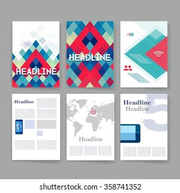 Templates. Design Set of Web, Mail, Brochures. Mobile, Technology, and Infographic Concept. web app design template. Mobile interface. UI template. Web UI app design