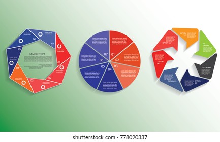 Templates for diagram and presentation, ten steps of process