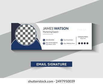 Templates for email signatures, footers, and social media covers for individuals