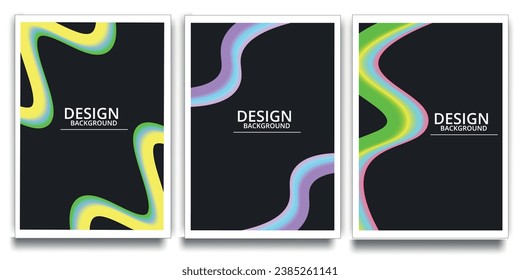 Templates futuristic background with fluid and dynamic shapes. Backgrounds with purple, blue, twilight and pink duotone gradients color