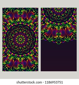 Templates for greeting and business cards. Vector illustration. Oriental pattern with. Mandala. Wedding invitation