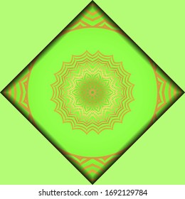 Templates for Greeting and Business cards. Vector Illustration. Oriental Pattern with. Mandala. Wedding invitation.