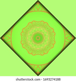 Templates for Greeting and Business cards. Vector Illustration. Oriental Pattern with. Mandala. Wedding invitation.
