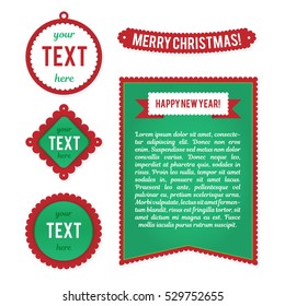 Templates for greeting cards, advertising leaflets, promotions. Vector signs, elements, icons, symbols your design.