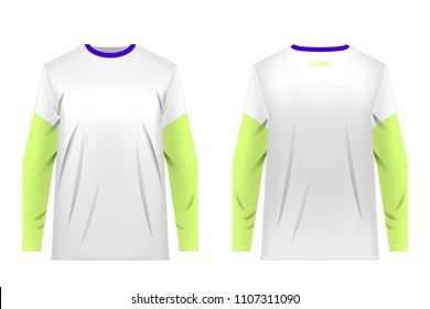 Templates jersey for mountain biking. Jersey for motocross, extreme cycling, downhill. Sublimation print. Sportswear design. Design for competition, team wearing.